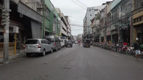 Horizontal Shot of random Colon Cebu Street Stock-Footage 159781843