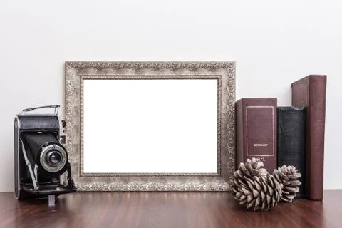 Horizontal Silver Frame Stock Photos
