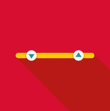 Horizontal slider user interface element controlling adjustment levels Stock Illustration