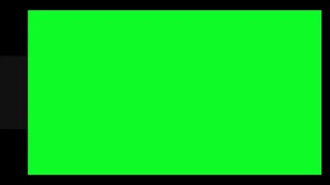 Horizontal sliding transition from black screen to green screen Video stock 331767956