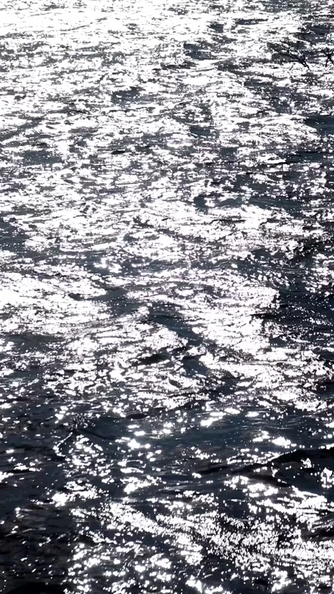 Horizontal Slow motion lake waves for background Stock Footage 214617188