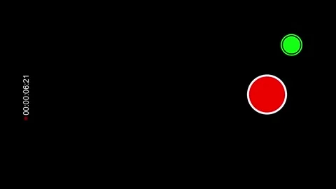 Horizontal smart phone camera screen recording animation Stock Footage 321609850