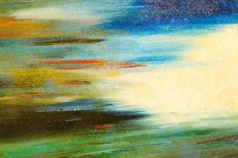 Horizontal smears of watercolor paint on a solid canvas 스톡 일러스트