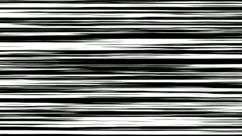 Horizontal speed lines moving rapidly across black and white background Stock Footage 327138707
