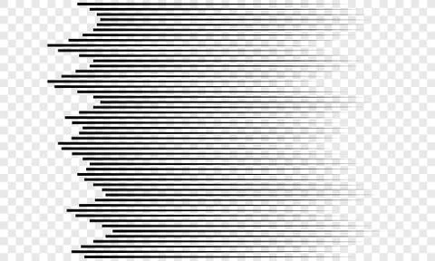 Horizontal speed lines pattern vector background Illustrazione stock