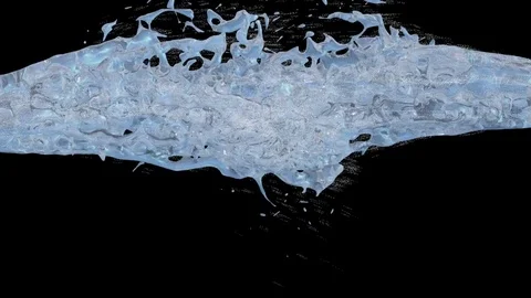 Horizontal splash title effect and transition Video stock 76817148