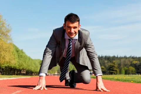 Horizontal start Stock Photos