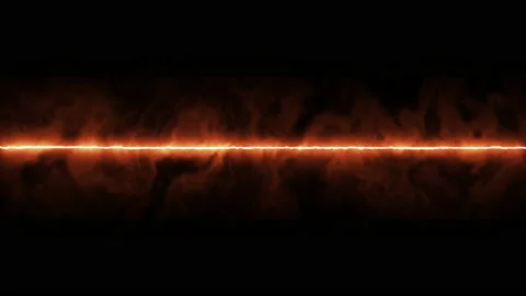 Horizontal straight line brightness or orange light. Stock Footage 141557616