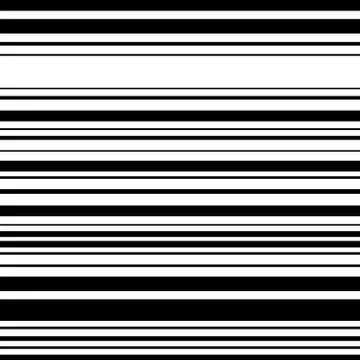Horizontal straight parallel lines. Abstract monochrome seamlessly repeatable Stock Illustration