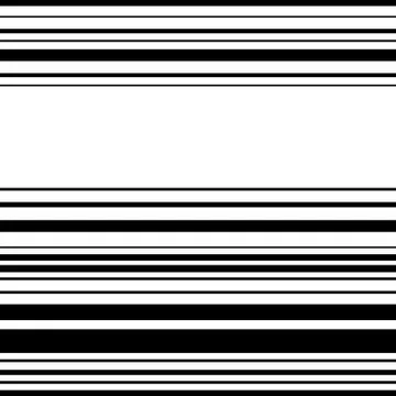 Horizontal straight parallel lines. Abstract monochrome seamlessly repeatable 스톡 일러스트