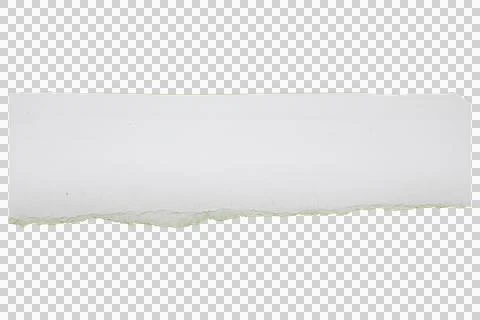 Horizontal strip of white paper with a rough, torn bottom edge revealing a .. Stock Photos
