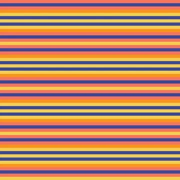 Horizontal Striped seamless pattern design in orange and blue イラスト素材