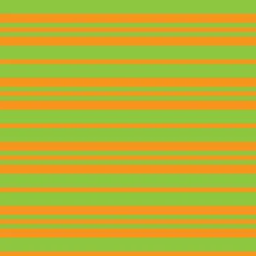 Horizontal Striped seamless pattern design in green and orange Stock Illustration