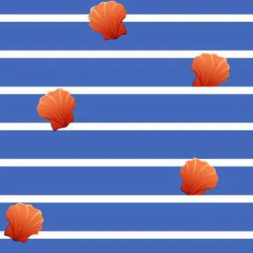 Horizontal striped seamless pattern Illustrazione stock