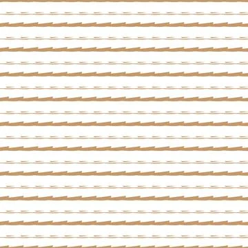 Horizontal stripes pattern in ochre and white Stock Illustration