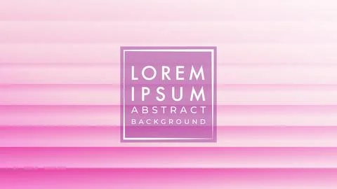 Horizontal stripes pattern vector illustration. Sweet pink gradient color. .. Stock Illustration