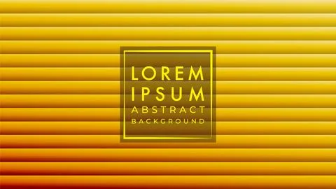 Horizontal stripes pattern vector illustration. Yellow orange gradient colo.. Stock Illustration