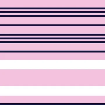 Horizontal stripes textile pattern design in pink and navy blue for fashion.. Stock Illustration