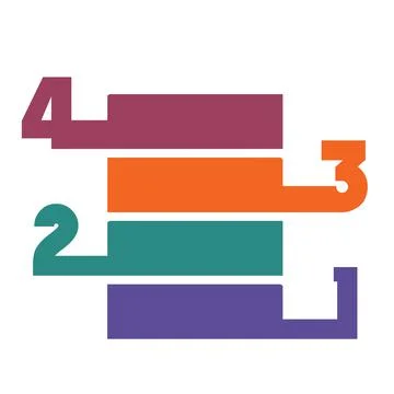 Horizontal strips Stock Illustration