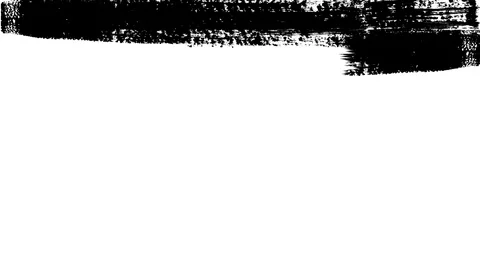 Horizontal strokes of paint brush Stockbeeldmateriaal 112009384