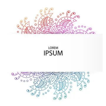 Horizontal Template for a banner or cover art. Stock Illustration