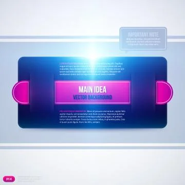 Horizontal text banner on white background. EPS10 Stock Illustration