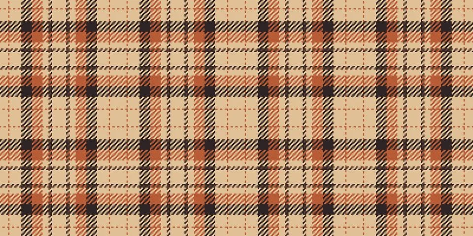 Horizontal textile fabric texture, various tartan pattern seamless. Nostalg.. Stock Illustration