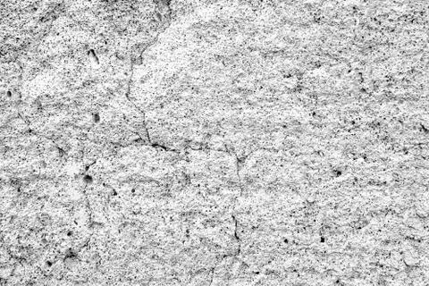 Horizontal texture of old crumbling foam concrete Stock Photos