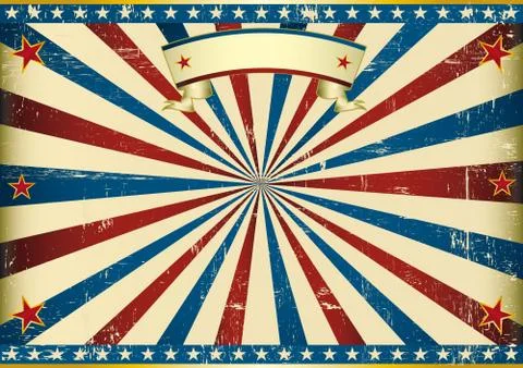Horizontal textured american background Stock Illustration