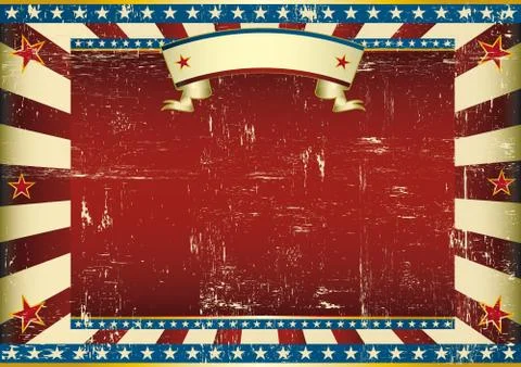 Horizontal textured american background Stock Illustration