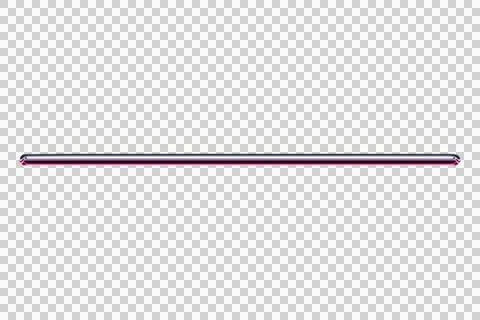 Horizontal thin line with gradient from black to red on white background Illustrazione stock
