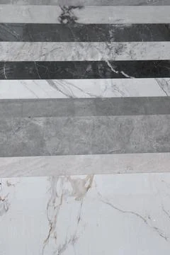 Horizontal tile pattern with stone and marble textures. Stock Photos