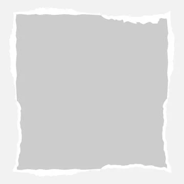 Horizontal Torn Paper Frame Vector Graphic Element Stock Illustration