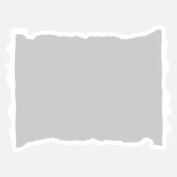 Horizontal Torn Paper Frame Vector Graphic Element Stock Illustration