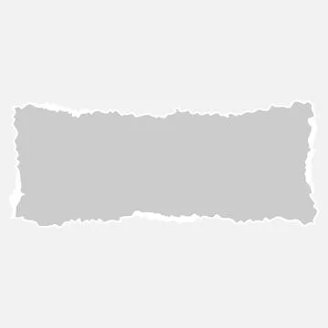 Horizontal Torn Paper Frame Vector Graphic Element Stock Illustration