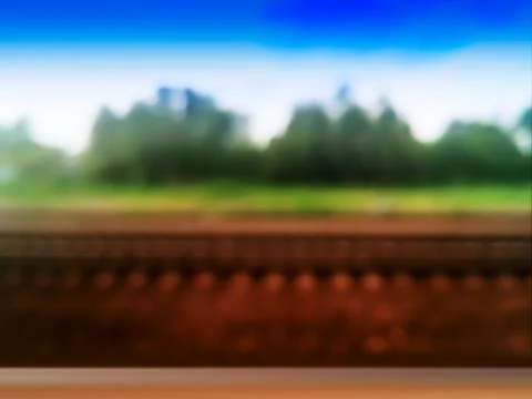 Horizontal train station bokeh background Stock Photos