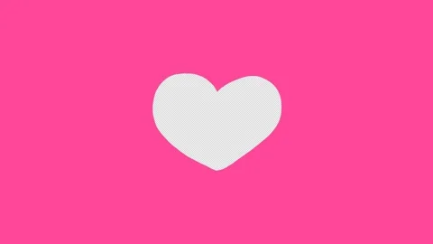 Horizontal transition template for social media video with pink heart Stock Footage 257145991
