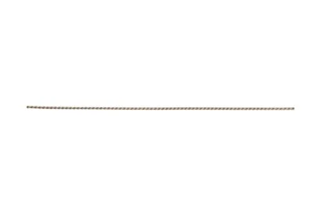 Horizontal twisted brown wire isolated on white background. Strong metal co.. Stock Photos