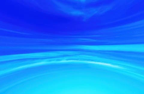 Horizontal vibrant blue virtual cloudscape background Stockillustratie