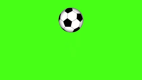 Horizontal video of a looping bouncing soccer ball on chromakey 库存影片 335381271