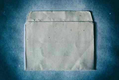 Horizontal vintage blue empty floppy case background Stock Photos