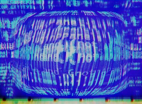 Horizontal virtual computer screen Stock Illustration