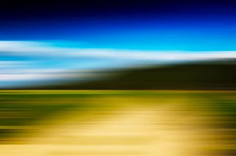 Horizontal vivid abstract motion blur forest landscape backdrop イラスト素材
