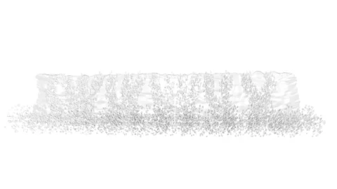 HORIZONTAL WATERFALL FRONT VIEW B Vídeos de archivo 99158288