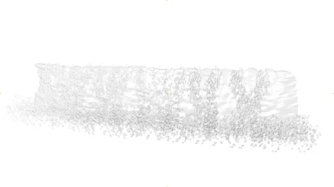 HORIZONTAL WATERFALL VIEW A Vídeos de archivo 99157263