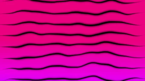 Horizontal Wavy Lines Flowing Pink Purple Abstract Background Animation Vidéo 332048830
