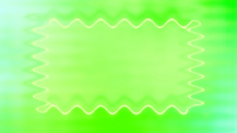 Horizontal wavy rectangular white closed frame, light lime green blurred li.. 스톡 동영상 270314927