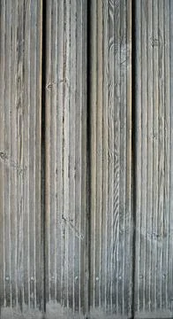 Horizontal weathered timber boards creating a rustic natural wood texture backgr 스톡 사진