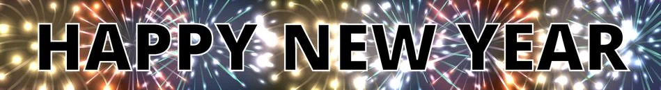 Horizontal web banner with fireworks Stock Illustration