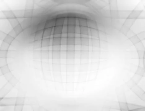 Horizontal white 3d sphere abstract illustration background Stock Illustration